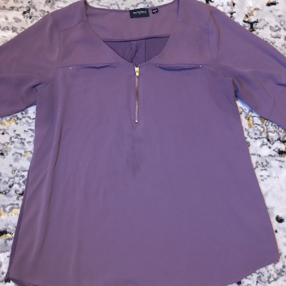 Purple long sleeve blouse - Picture 3 of 3